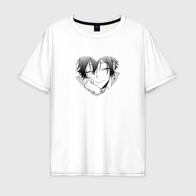 Мужская футболка хлопок Oversize с принтом Изуми Миямура   Хоримия в Курске, 100% хлопок | свободный крой, круглый ворот, “спинка” длиннее передней части | 