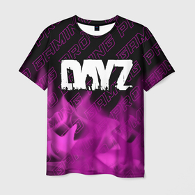 Мужская футболка 3D с принтом DayZ pro gaming: символ сверху в Курске, 100% полиэфир | прямой крой, круглый вырез горловины, длина до линии бедер | 