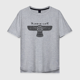 Мужская футболка хлопок Oversize с принтом Assyrian в Кировске, 100% хлопок | свободный крой, круглый ворот, “спинка” длиннее передней части | Тематика изображения на принте: 