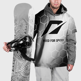 Накидка на куртку 3D с принтом Need for Speed glitch на светлом фоне в Кировске, 100% полиэстер |  | Тематика изображения на принте: 