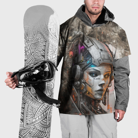 Накидка на куртку 3D с принтом Системный андроид в Тюмени, 100% полиэстер |  | Тематика изображения на принте: 