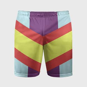 Мужские шорты спортивные с принтом Винтажный цвет 60 годов ,  |  | 