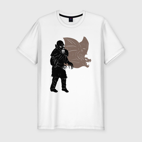 Мужская футболка хлопок Slim с принтом Вампир в Кировске, 92% хлопок, 8% лайкра | приталенный силуэт, круглый вырез ворота, длина до линии бедра, короткий рукав | 