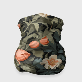Бандана-труба 3D с принтом Райский сад   бутоны цветов в Екатеринбурге, 100% полиэстер, ткань с особыми свойствами — Activecool | плотность 150‒180 г/м2; хорошо тянется, но сохраняет форму | Тематика изображения на принте: 