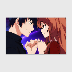 Бумага для упаковки 3D с принтом Toradora Taiga Ryuji в Новосибирске, пластик и полированная сталь | круглая форма, металлическое крепление в виде кольца | 