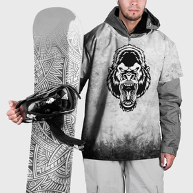 Накидка на куртку 3D с принтом Texture   злая горилла в Екатеринбурге, 100% полиэстер |  | 