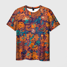 Мужская футболка 3D с принтом Осенняя ностальгия в Екатеринбурге, 100% полиэфир | прямой крой, круглый вырез горловины, длина до линии бедер | 