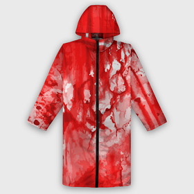 Мужской дождевик 3D с принтом Кровь на белом в Кировске,  |  | Тематика изображения на принте: 