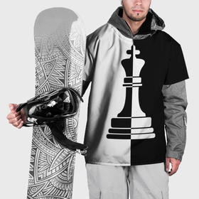 Накидка на куртку 3D с принтом Ферзь в Тюмени, 100% полиэстер |  | 