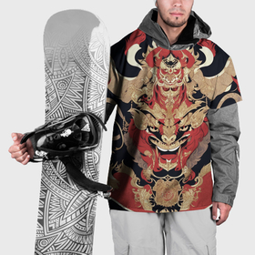 Накидка на куртку 3D с принтом Татуировка дух дракона в Петрозаводске, 100% полиэстер |  | 