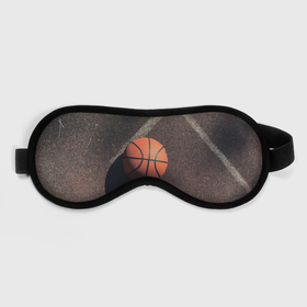 Маска для сна 3D с принтом Мяч баскетбольный в Кировске, внешний слой — 100% полиэфир, внутренний слой — 100% хлопок, между ними — поролон |  | 