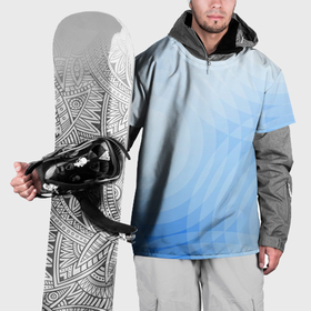 Накидка на куртку 3D с принтом Абстракция с голубыми кругами , 100% полиэстер |  | 