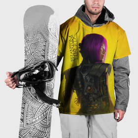 Накидка на куртку 3D с принтом Cyberpunk 2077: Songbird в Курске, 100% полиэстер |  | 