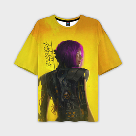 Мужская футболка oversize 3D с принтом Cyberpunk 2077: Songbird в Рязани,  |  | Тематика изображения на принте: 