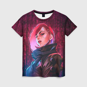 Женская футболка 3D с принтом Cyberpunk 2077 Phantom   Liberty в Курске, 100% полиэфир ( синтетическое хлопкоподобное полотно) | прямой крой, круглый вырез горловины, длина до линии бедер | 