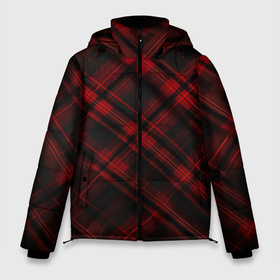 Мужская зимняя куртка 3D с принтом Тёмно красная шотландская клетка в Екатеринбурге, верх — 100% полиэстер; подкладка — 100% полиэстер; утеплитель — 100% полиэстер | длина ниже бедра, свободный силуэт Оверсайз. Есть воротник-стойка, отстегивающийся капюшон и ветрозащитная планка. 

Боковые карманы с листочкой на кнопках и внутренний карман на молнии. | 