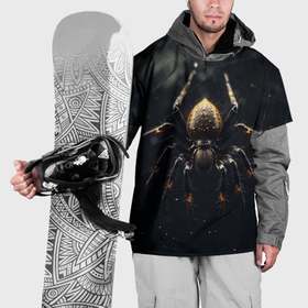 Накидка на куртку 3D с принтом Арт с пауком в Белгороде, 100% полиэстер |  | 