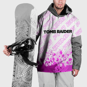 Накидка на куртку 3D с принтом Tomb Raider pro gaming посередине в Курске, 100% полиэстер |  | Тематика изображения на принте: 