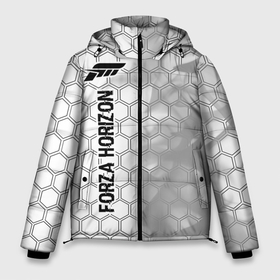 Мужская зимняя куртка 3D с принтом Forza Horizon glitch на светлом фоне по вертикали в Екатеринбурге, верх — 100% полиэстер; подкладка — 100% полиэстер; утеплитель — 100% полиэстер | длина ниже бедра, свободный силуэт Оверсайз. Есть воротник-стойка, отстегивающийся капюшон и ветрозащитная планка. 

Боковые карманы с листочкой на кнопках и внутренний карман на молнии. | Тематика изображения на принте: 