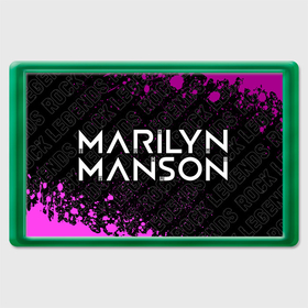 Магнит 45*70 с принтом Marilyn Manson rock legends по горизонтали в Санкт-Петербурге, Пластик | Размер: 78*52 мм; Размер печати: 70*45 | 