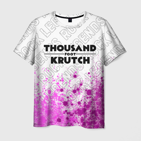Мужская футболка 3D с принтом Thousand Foot Krutch rock legends посередине в Петрозаводске, 100% полиэфир | прямой крой, круглый вырез горловины, длина до линии бедер | 