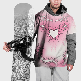 Накидка на куртку 3D с принтом Сердце сколопендры в Кировске, 100% полиэстер |  | Тематика изображения на принте: 