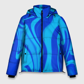 Мужская зимняя куртка 3D с принтом Абстракция разлитые краски сине голубой в Новосибирске, верх — 100% полиэстер; подкладка — 100% полиэстер; утеплитель — 100% полиэстер | длина ниже бедра, свободный силуэт Оверсайз. Есть воротник-стойка, отстегивающийся капюшон и ветрозащитная планка. 

Боковые карманы с листочкой на кнопках и внутренний карман на молнии. | Тематика изображения на принте: 
