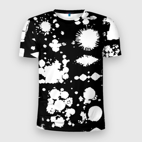 Мужская футболка 3D Slim с принтом Фантазийный космический паттерн в Тюмени, 100% полиэстер с улучшенными характеристиками | приталенный силуэт, круглая горловина, широкие плечи, сужается к линии бедра | Тематика изображения на принте: 