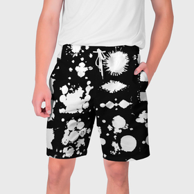 Мужские шорты 3D с принтом Фантазийный космический паттерн в Тюмени,  полиэстер 100% | прямой крой, два кармана без застежек по бокам. Мягкая трикотажная резинка на поясе, внутри которой широкие завязки. Длина чуть выше колен | 