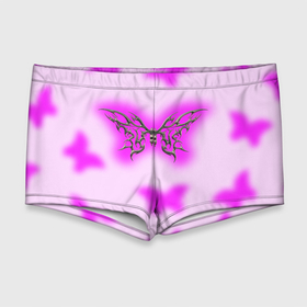 Мужские купальные плавки 3D с принтом Y2K purple butterfly , Полиэстер 85%, Спандекс 15% |  | Тематика изображения на принте: 