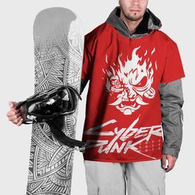 Накидка на куртку 3D с принтом Cyberpunk 2077: samurai в Кировске, 100% полиэстер |  | Тематика изображения на принте: 