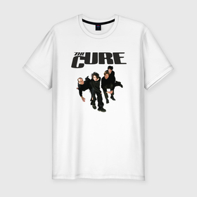 Мужская футболка хлопок Slim с принтом The Cure   A Band from UK в Екатеринбурге, 92% хлопок, 8% лайкра | приталенный силуэт, круглый вырез ворота, длина до линии бедра, короткий рукав | 