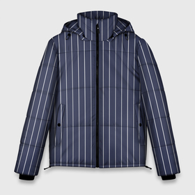 Мужская зимняя куртка 3D с принтом Приглушённый синий в полоску в Белгороде, верх — 100% полиэстер; подкладка — 100% полиэстер; утеплитель — 100% полиэстер | длина ниже бедра, свободный силуэт Оверсайз. Есть воротник-стойка, отстегивающийся капюшон и ветрозащитная планка. 

Боковые карманы с листочкой на кнопках и внутренний карман на молнии. | Тематика изображения на принте: 