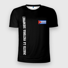 Мужская футболка 3D Slim с принтом Che Guevara   До победы в Курске, 100% полиэстер с улучшенными характеристиками | приталенный силуэт, круглая горловина, широкие плечи, сужается к линии бедра | 