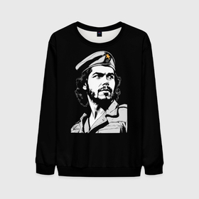 Мужской свитшот 3D с принтом Che Guevara   Hasta La Victoria в Екатеринбурге, 100% полиэстер с мягким внутренним слоем | круглый вырез горловины, мягкая резинка на манжетах и поясе, свободная посадка по фигуре | Тематика изображения на принте: 