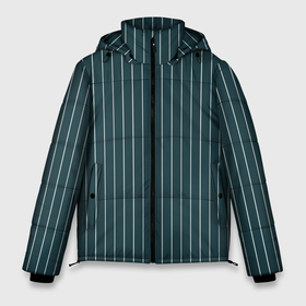 Мужская зимняя куртка 3D с принтом Зеленовато синий в полоску в Санкт-Петербурге, верх — 100% полиэстер; подкладка — 100% полиэстер; утеплитель — 100% полиэстер | длина ниже бедра, свободный силуэт Оверсайз. Есть воротник-стойка, отстегивающийся капюшон и ветрозащитная планка. 

Боковые карманы с листочкой на кнопках и внутренний карман на молнии. | 