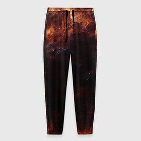 Мужские брюки 3D с принтом Взрыв нейронной звезды в космосе в Кировске, 100% полиэстер | манжеты по низу, эластичный пояс регулируется шнурком, по бокам два кармана без застежек, внутренняя часть кармана из мелкой сетки | Тематика изображения на принте: 