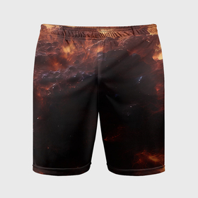 Мужские шорты спортивные с принтом Взрыв нейронной звезды в космосе в Курске,  |  | 