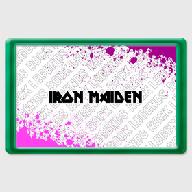 Магнит 45*70 с принтом Iron Maiden rock legends по горизонтали в Тюмени, Пластик | Размер: 78*52 мм; Размер печати: 70*45 | 