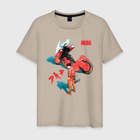 Мужская футболка хлопок с принтом Akira киберпанк аниме и манга в Санкт-Петербурге, 100% хлопок | прямой крой, круглый вырез горловины, длина до линии бедер, слегка спущенное плечо. | 