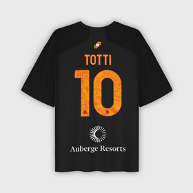 Мужская футболка oversize 3D с принтом Тотти ФК Рома форма 23 24 третья в Екатеринбурге,  |  | 