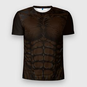 Мужская футболка 3D Slim с принтом Костюм оборотня , 100% полиэстер с улучшенными характеристиками | приталенный силуэт, круглая горловина, широкие плечи, сужается к линии бедра | 