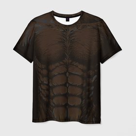 Мужская футболка 3D с принтом Костюм оборотня в Белгороде, 100% полиэфир | прямой крой, круглый вырез горловины, длина до линии бедер | 