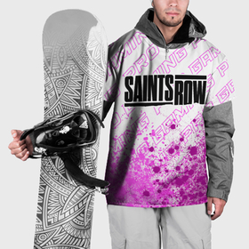 Накидка на куртку 3D с принтом Saints Row pro gaming посередине в Белгороде, 100% полиэстер |  | 