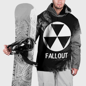 Накидка на куртку 3D с принтом Fallout glitch на темном фоне в Екатеринбурге, 100% полиэстер |  | 
