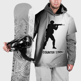 Накидка на куртку 3D с принтом Counter Strike glitch на светлом фоне в Петрозаводске, 100% полиэстер |  | 
