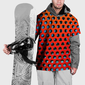 Накидка на куртку 3D с принтом Перфорированная металлическая текстура в Тюмени, 100% полиэстер |  | 