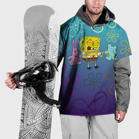 Накидка на куртку 3D с принтом Spongebob workout в Белгороде, 100% полиэстер |  | 