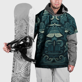 Накидка на куртку 3D с принтом Абстрактный узор в славянском стиле , 100% полиэстер |  | Тематика изображения на принте: 