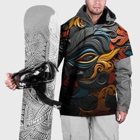 Накидка на куртку 3D с принтом Абстракция в этническом стиле , 100% полиэстер |  | Тематика изображения на принте: 